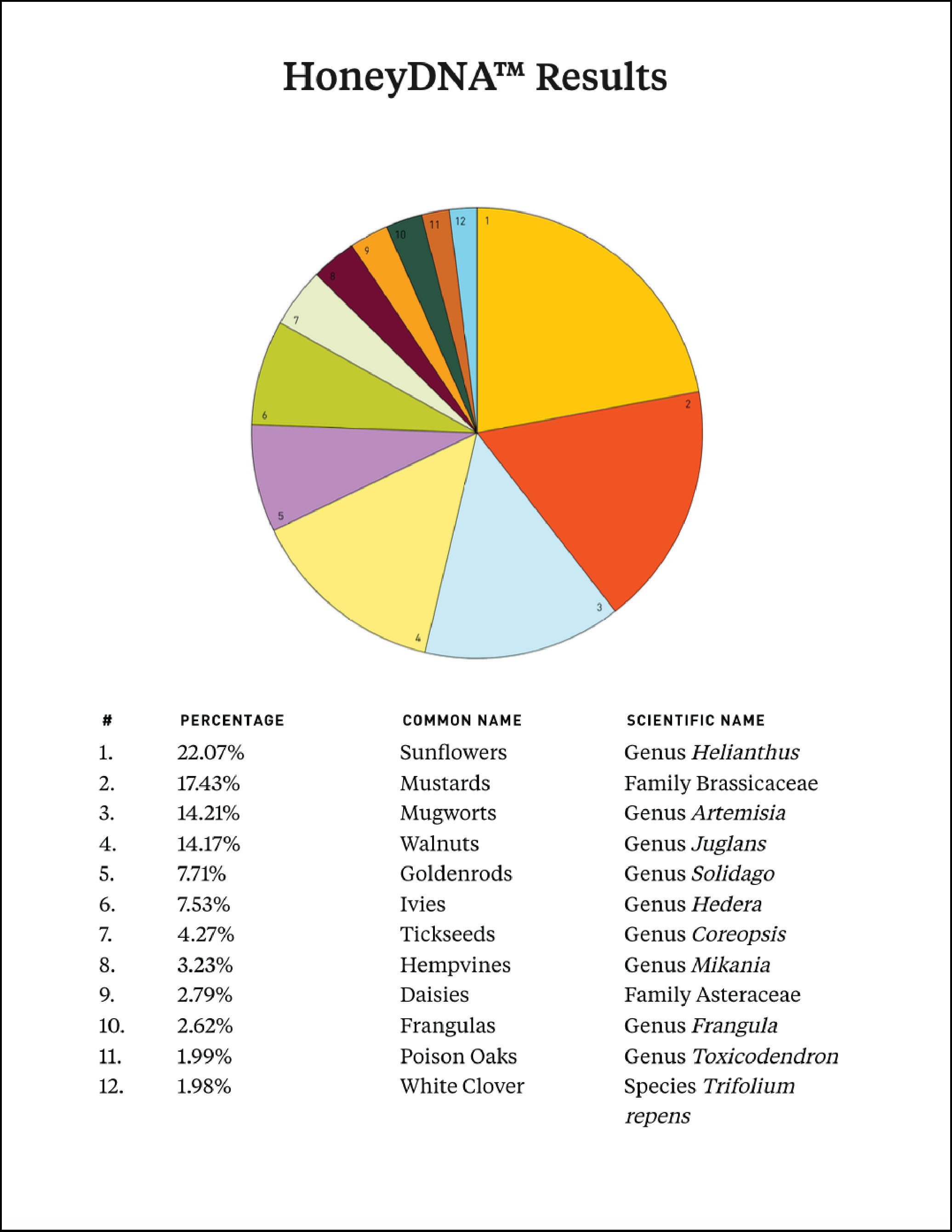 honeydna report